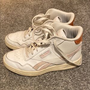 Reebok Women's White and Tan Sneakers